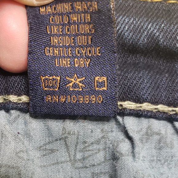 Seven7 Women's Size 8 Blue Curvy Bootcut Dark Wash Cotton Blend Stretch Jeans - Picture 11 of 11